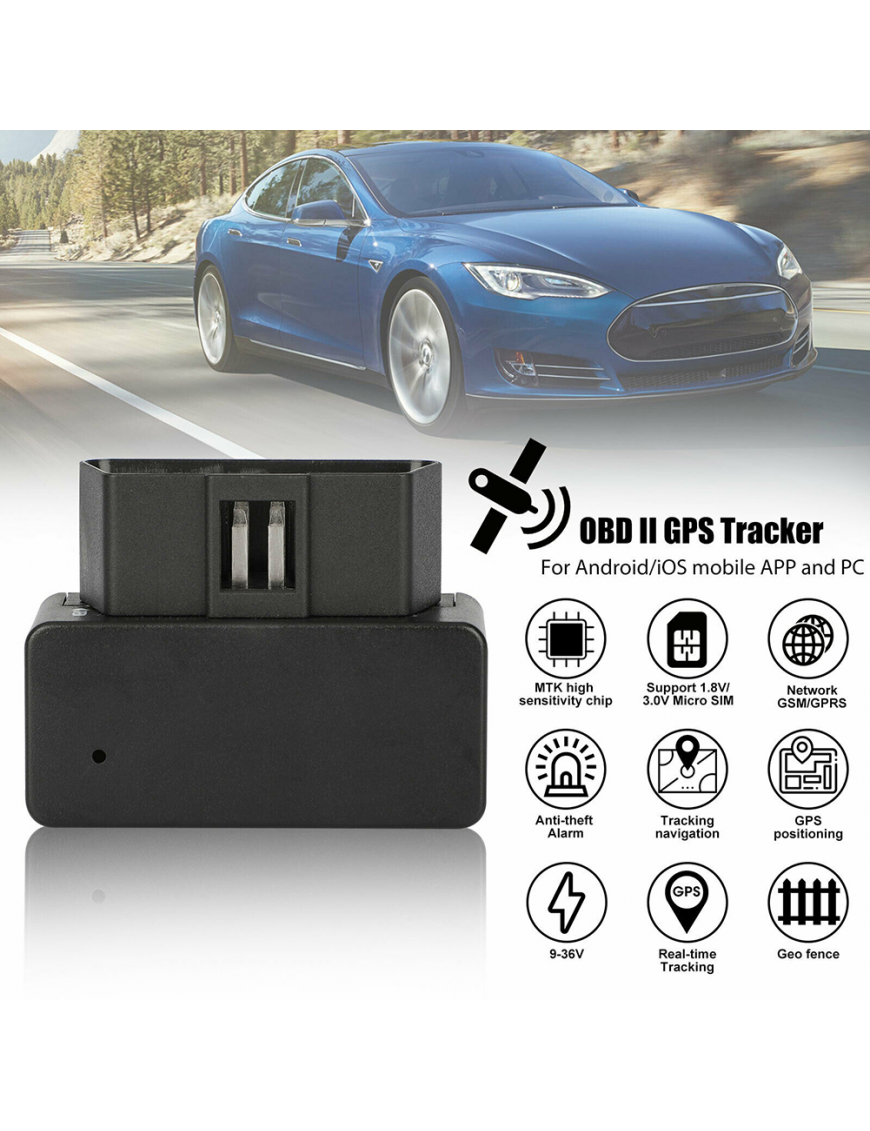 Obd Ii Gps Tracker Vibration Alarm Obd Interface Real Time Vehicle Tracking Device Gsm Gprs Car Truck